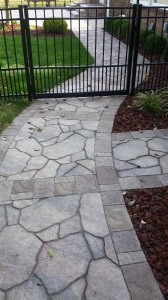 Brick entry path 