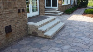 Patio steps 