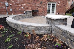 Patio with wall