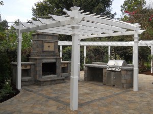 Outdoor fireplace   