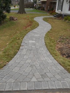 Brick entry path   