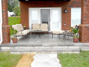 Patio with path