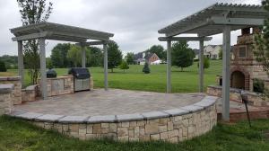 Patio with pergolas