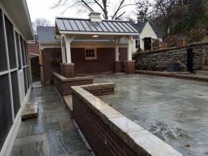 patio with covered area